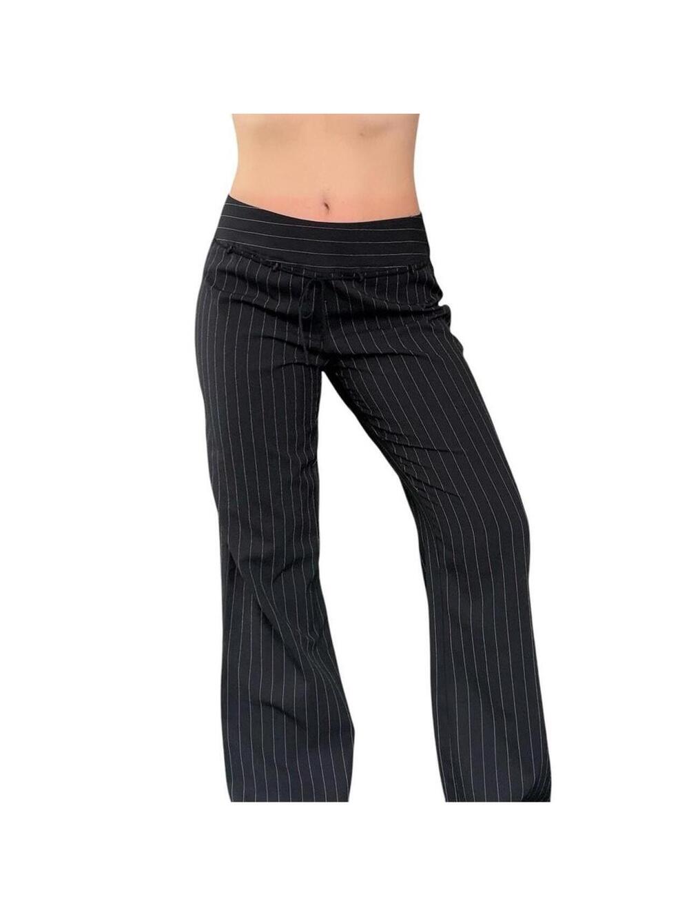Y2K PINSTIPE SIREN PANTS